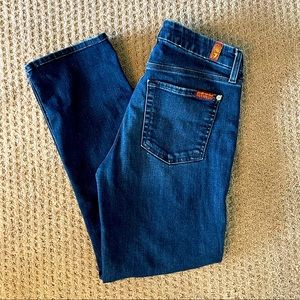 7 for all mankind - ankle straight jeans. Size 27